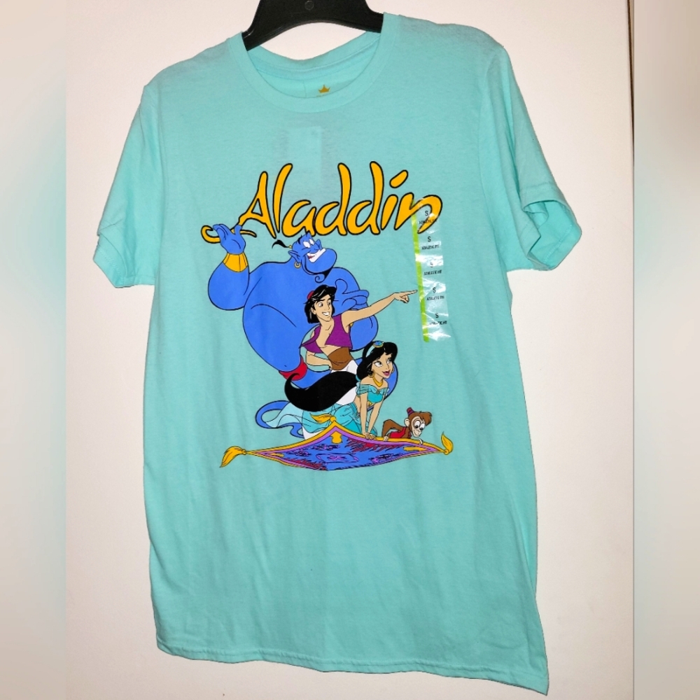 2 for $25 ‼️NWT Disney Aladdin Genie Graphic Princess Tee Unisex Small